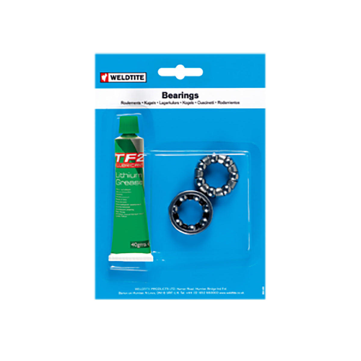 WELDTITE 1/4 INCH REAR HUB BALL BEARINGS & GREASE
