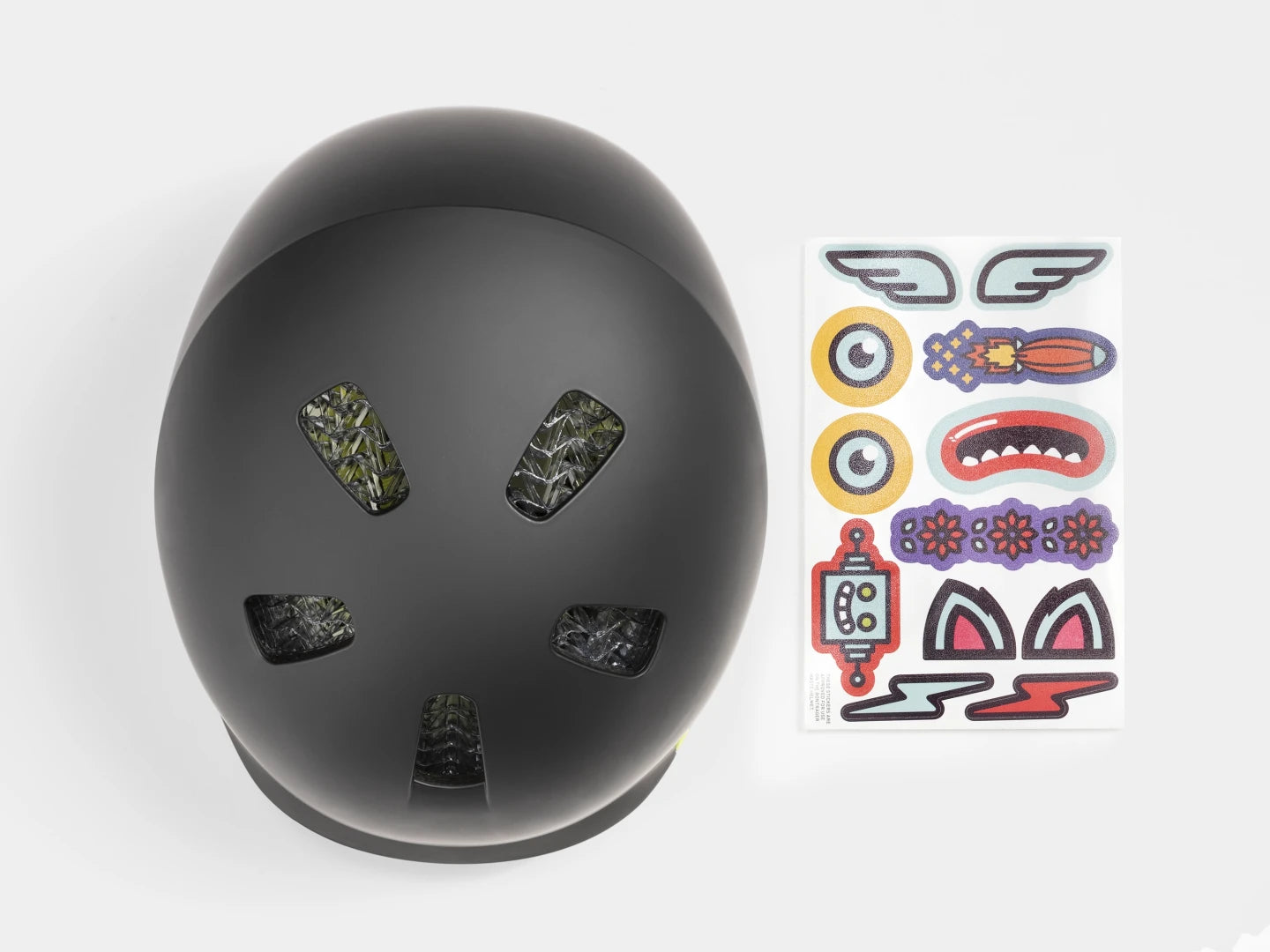BONTRAGER JET WAVECEL UNI-SIZE KID'S HELMET BLACK/VOLT