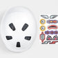 BONTRAGER JET WAVECEL UNI-SIZE KID'S HELMET WHITE/AZURE