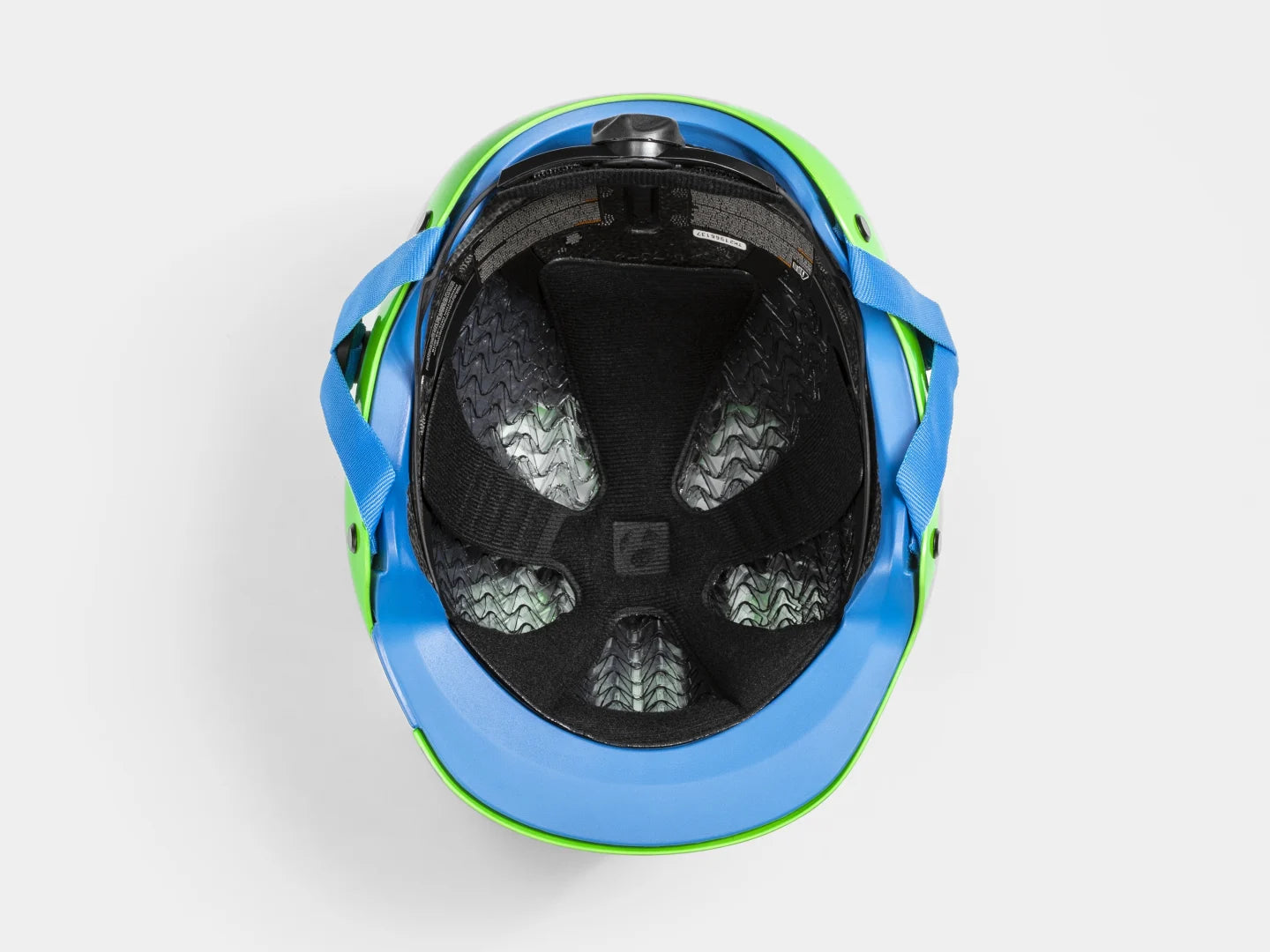 BONTRAGER JET WAVECEL UNI-SIZE YOUTH HELMET VIS GREEN/ROYAL