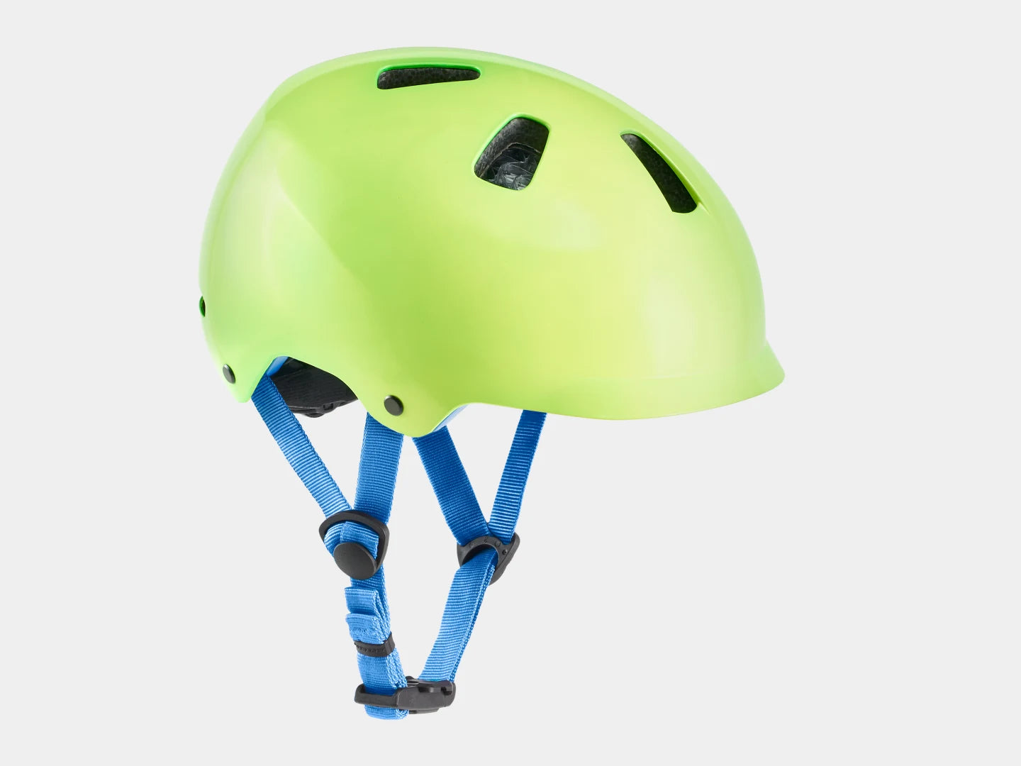 BONTRAGER JET WAVECEL UNI-SIZE YOUTH HELMET VIS GREEN/ROYAL
