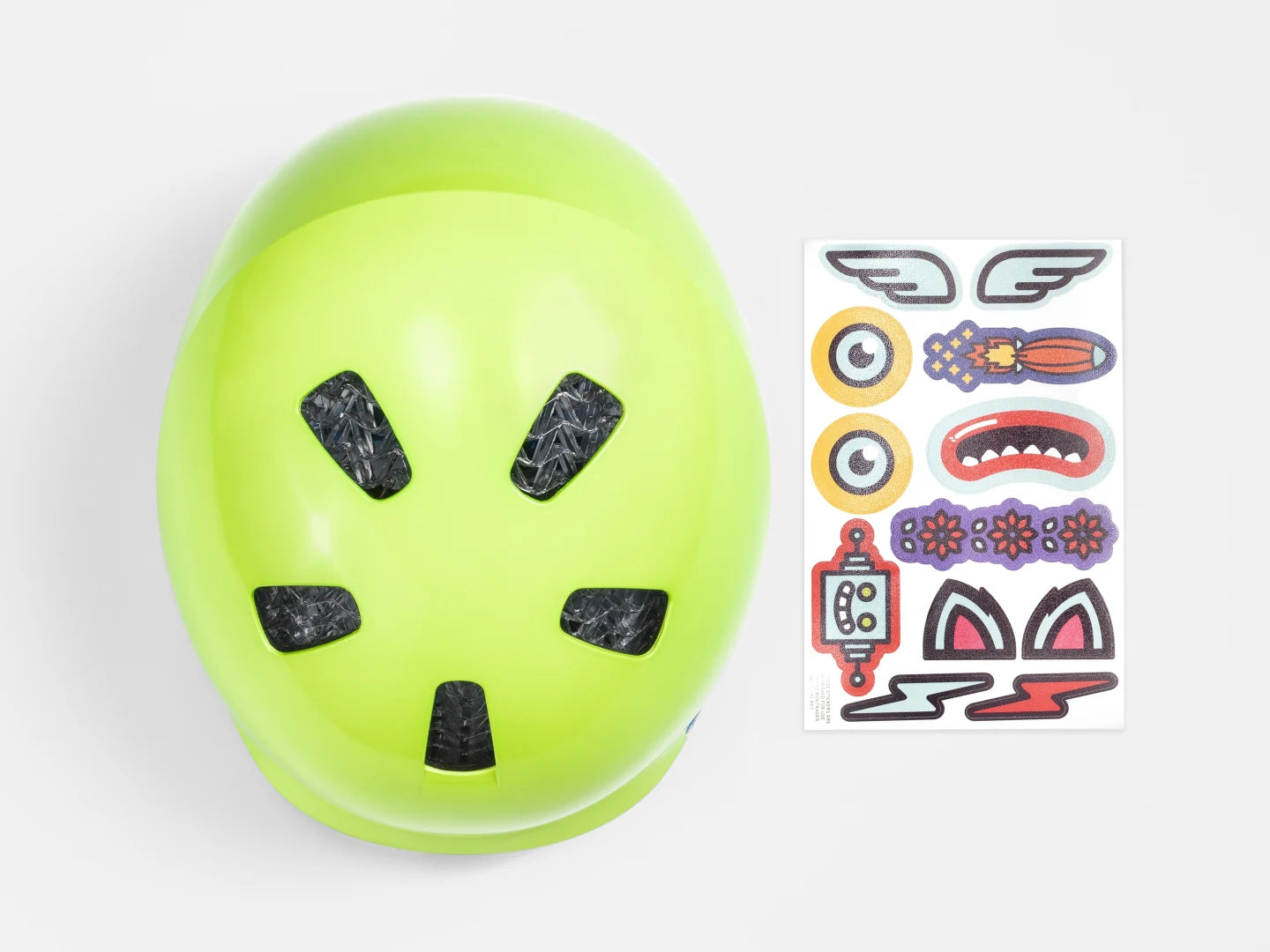 BONTRAGER JET WAVECEL UNI-SIZE YOUTH HELMET VIS GREEN/ROYAL