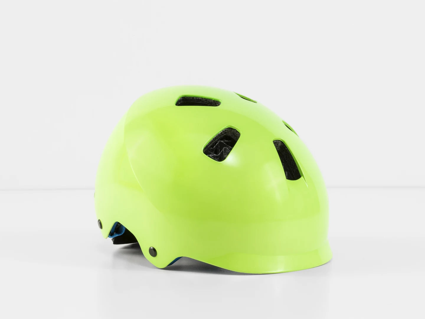 BONTRAGER JET WAVECEL UNI-SIZE YOUTH BIKE HELMET - VIS GREEN/ROYAL