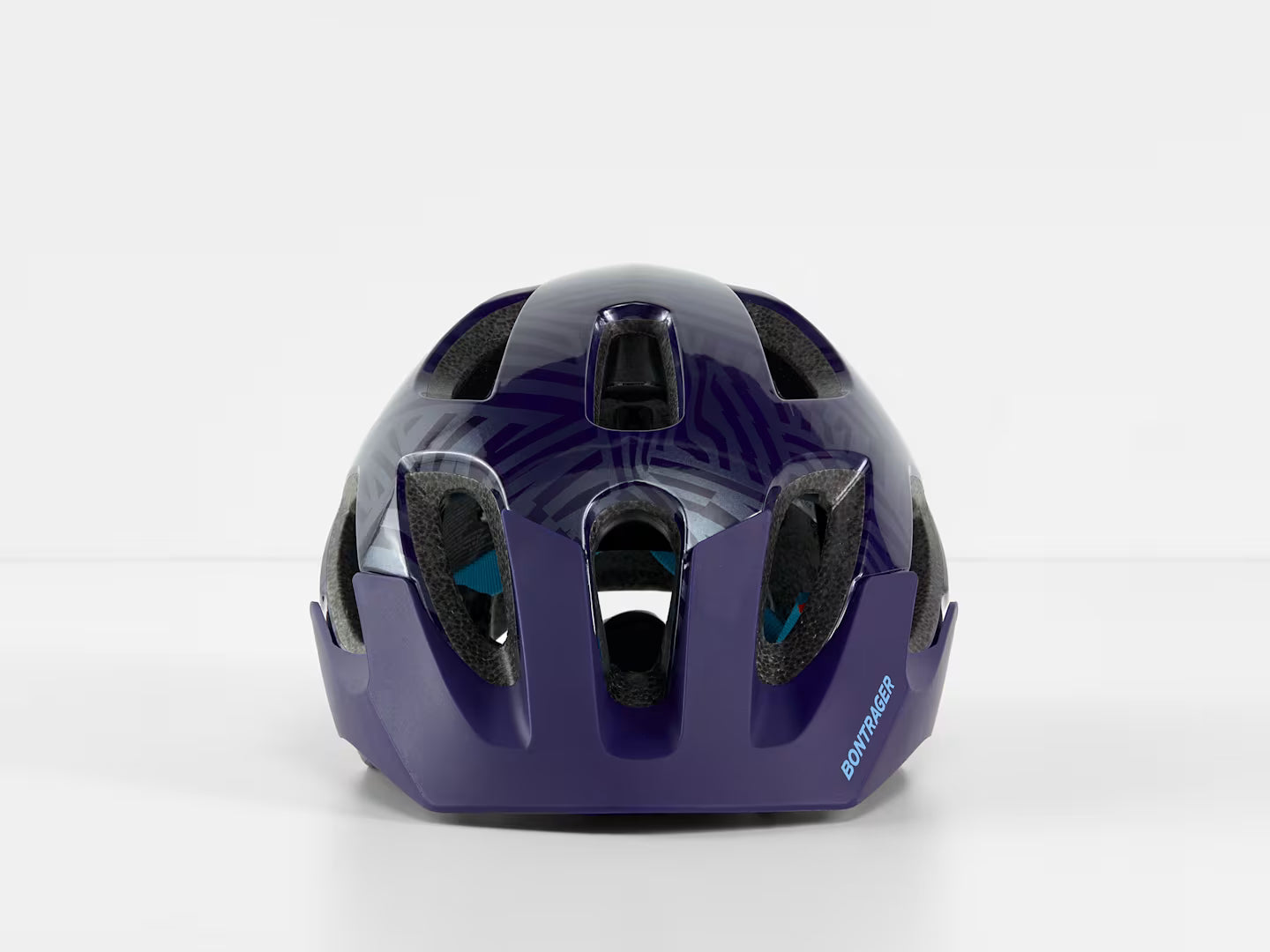 BONTRAGER TYRO CHILD HELMET METALLIC PURPLE ABYSS/AZURE
