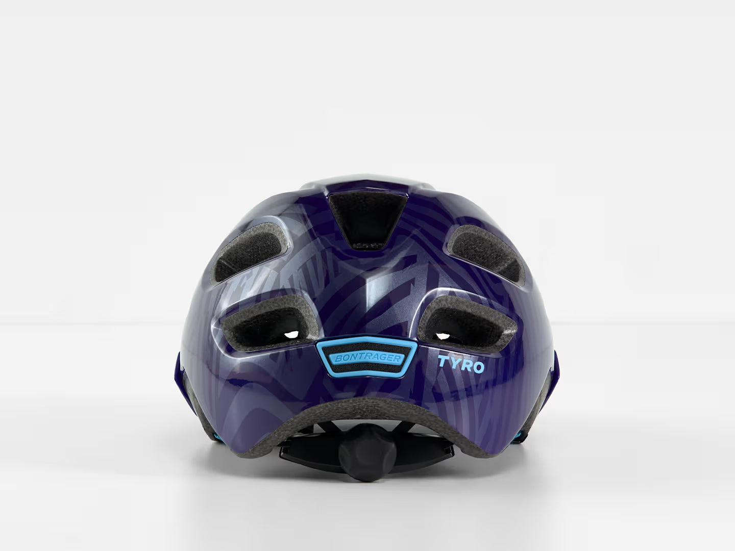 BONTRAGER TYRO CHILD HELMET METALLIC PURPLE ABYSS/AZURE