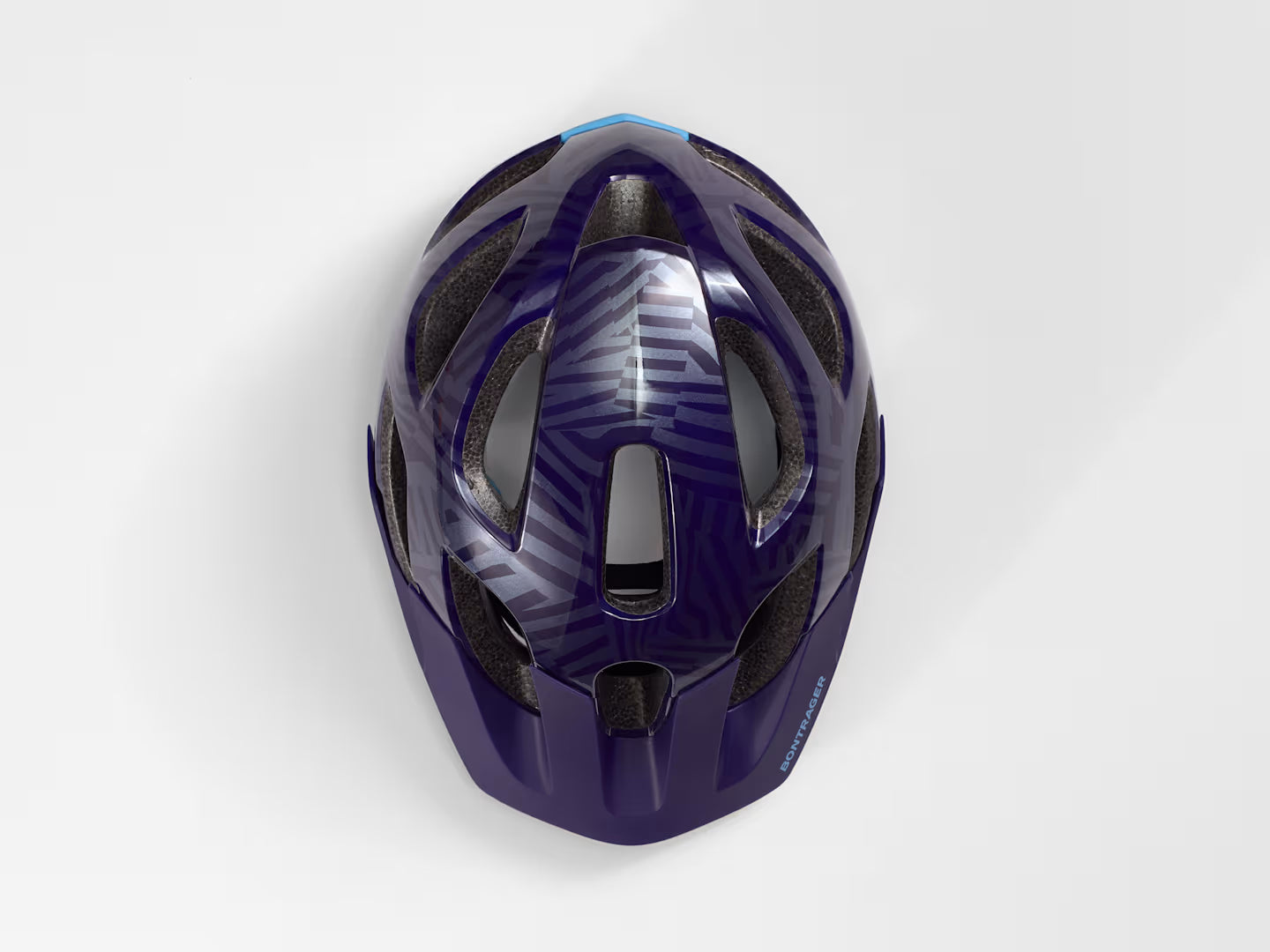 BONTRAGER TYRO CHILD HELMET METALLIC PURPLE ABYSS/AZURE