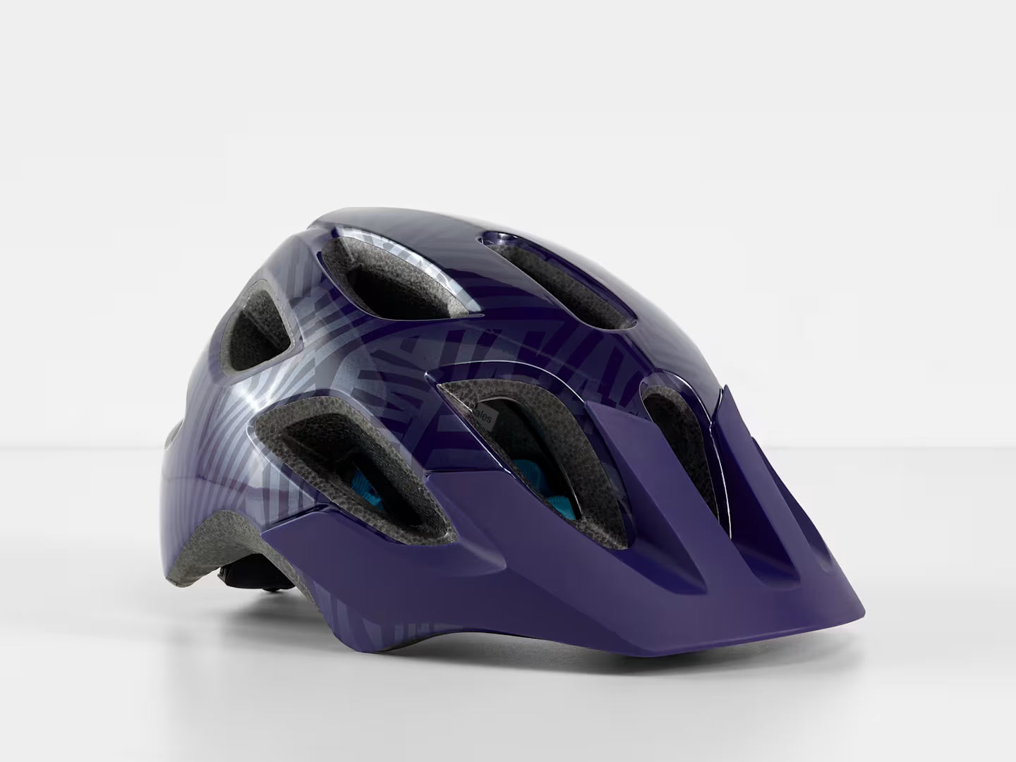 BONTRAGER TYRO CHILD HELMET METALLIC PURPLE ABYSS/AZURE
