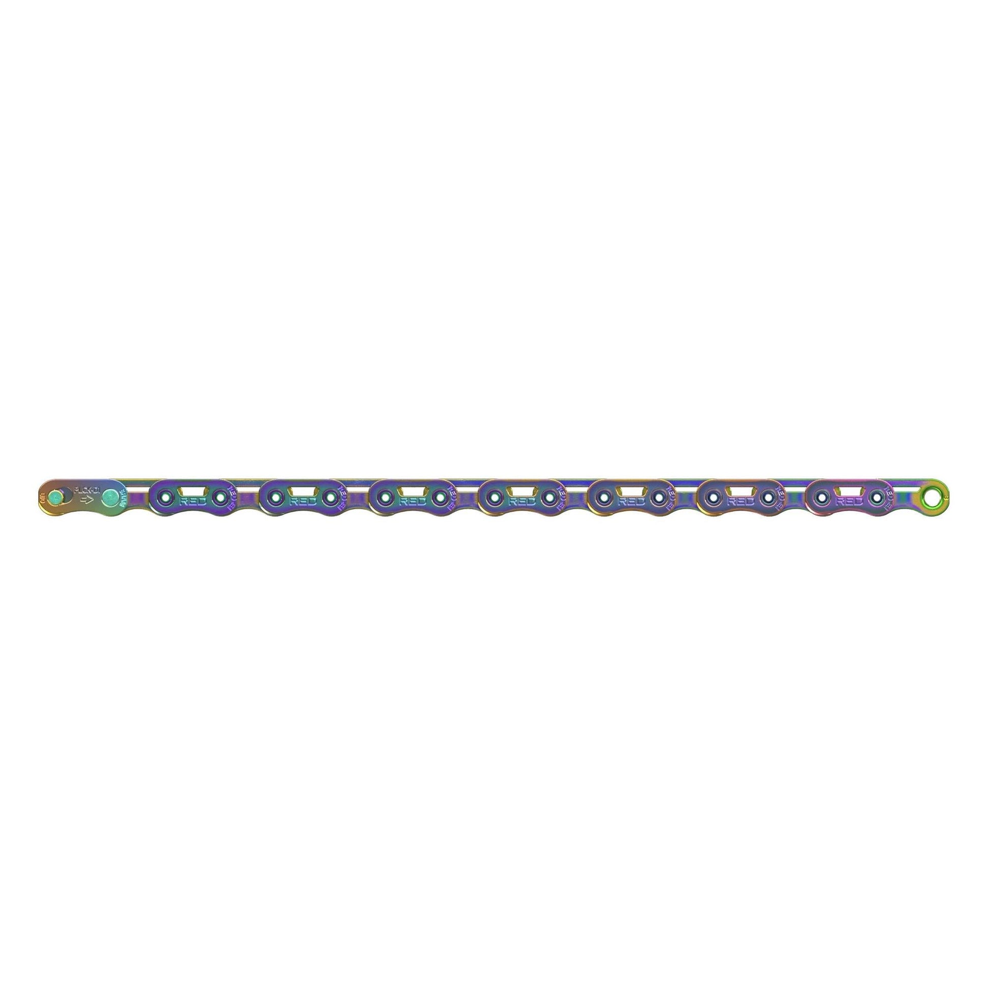 SRAM RED E1 FLATTOP 12-SPEED CHAIN RAINBOW