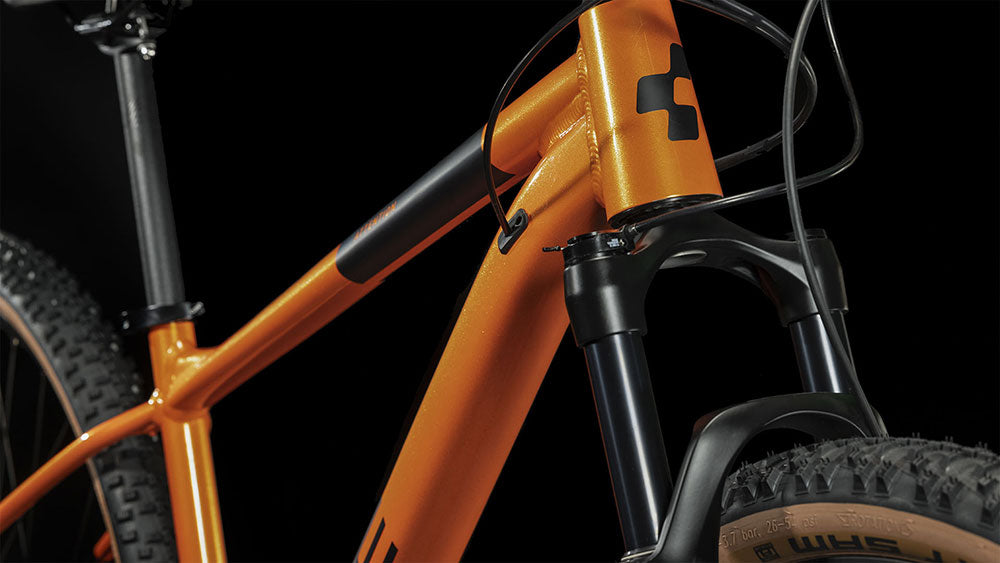 CUBE ATTENTION HARDTAIL MTB BIKE 2023 - FIREORANGE´N´BLACK