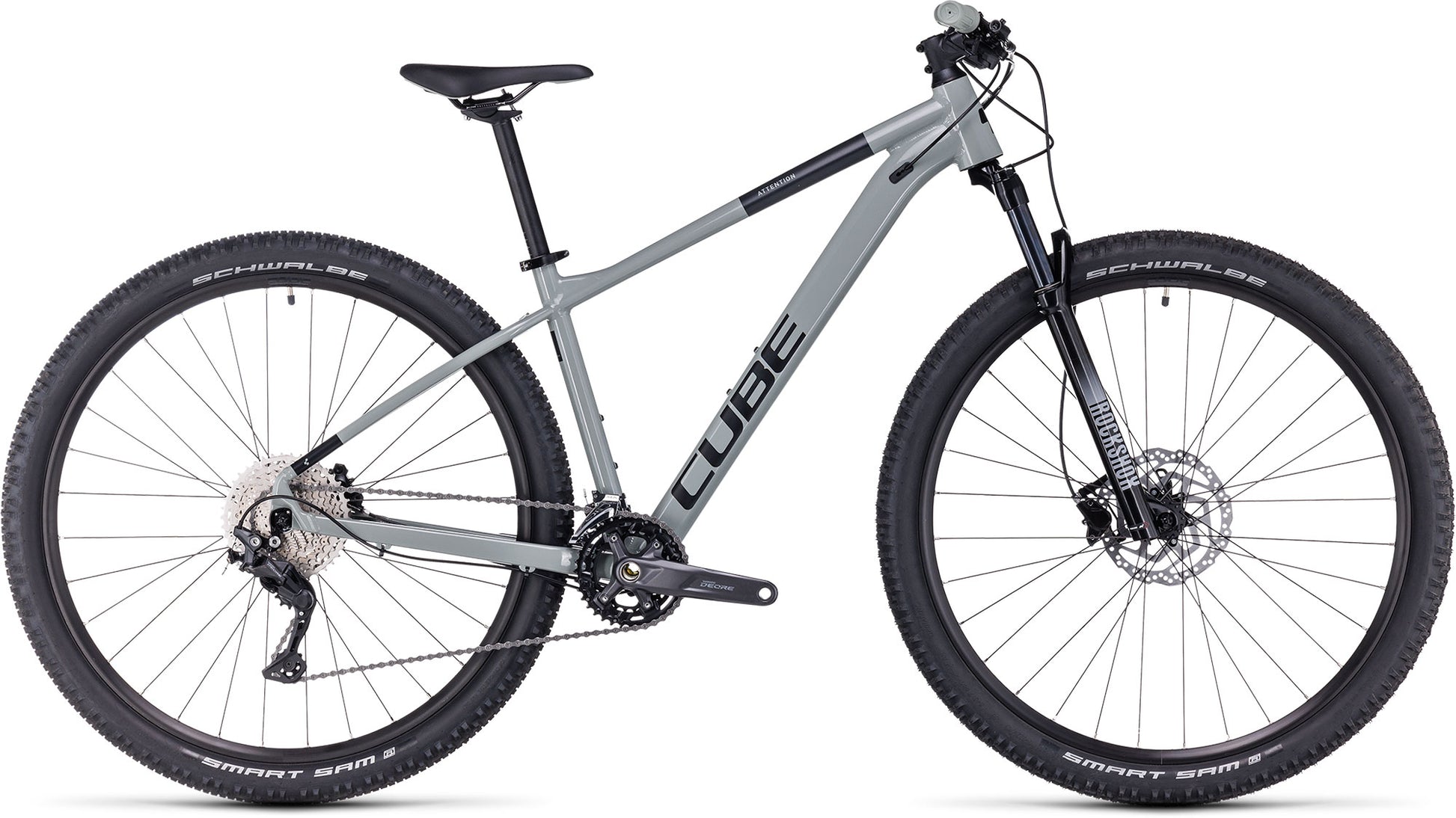 CUBE ATTENTION HARDTAIL MTB BIKE 2023 - SWAMPGREY´N´BLACK