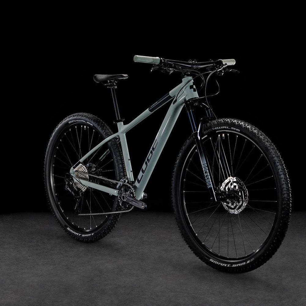 CUBE ATTENTION HARDTAIL MTB BIKE 2023 - SWAMPGREY´N´BLACK