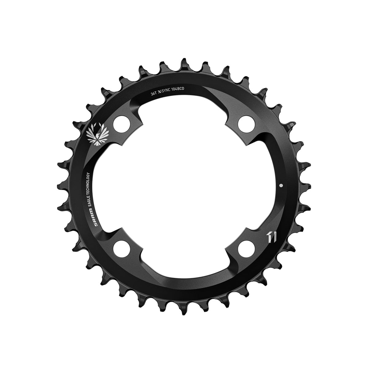 X Sync Chain Rings SRAM X-SYNC 2 36T Chain Ring - 12 Speed Aluminium Black – allterraincycles