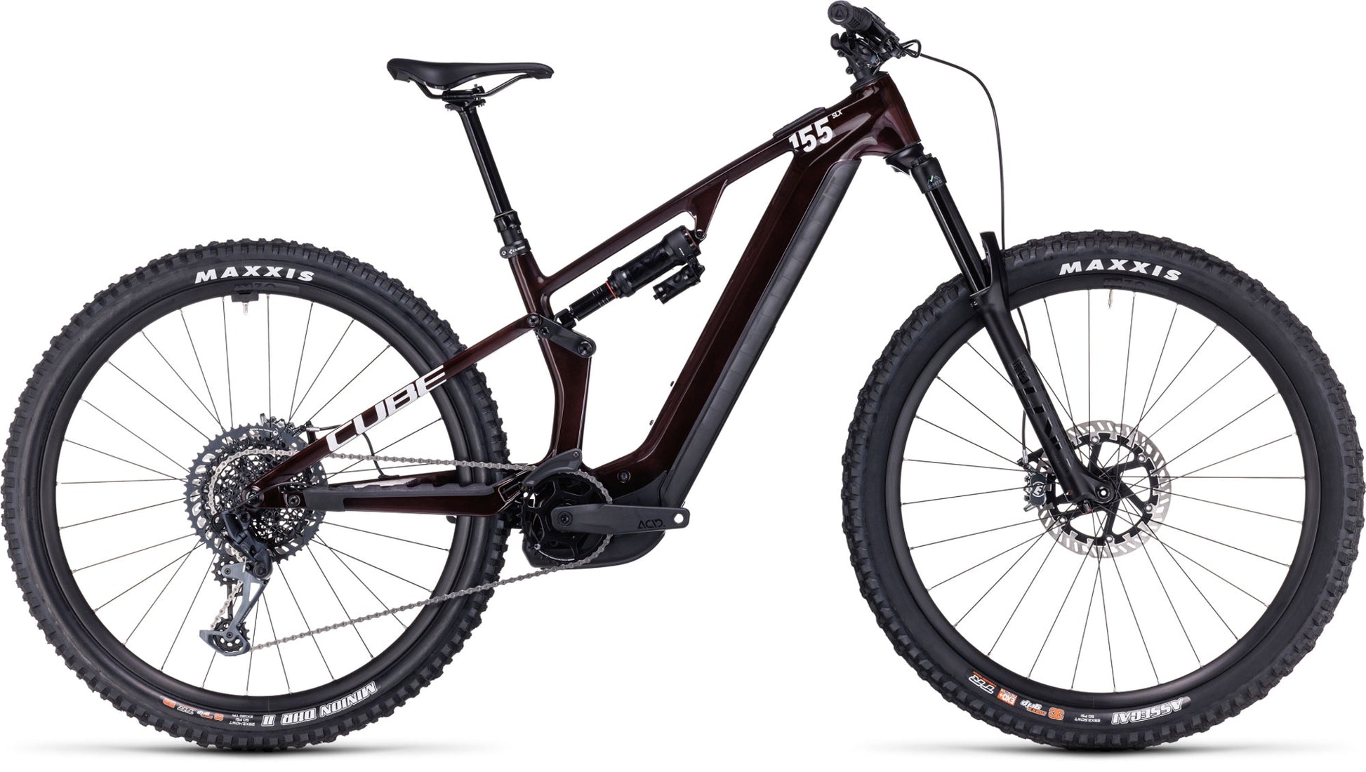 CUBE STEREO HYBRID ONE55 C:68X SLX 750 29 e-MTB BIKE 2024 LIQUIDRED 'N' CARBON