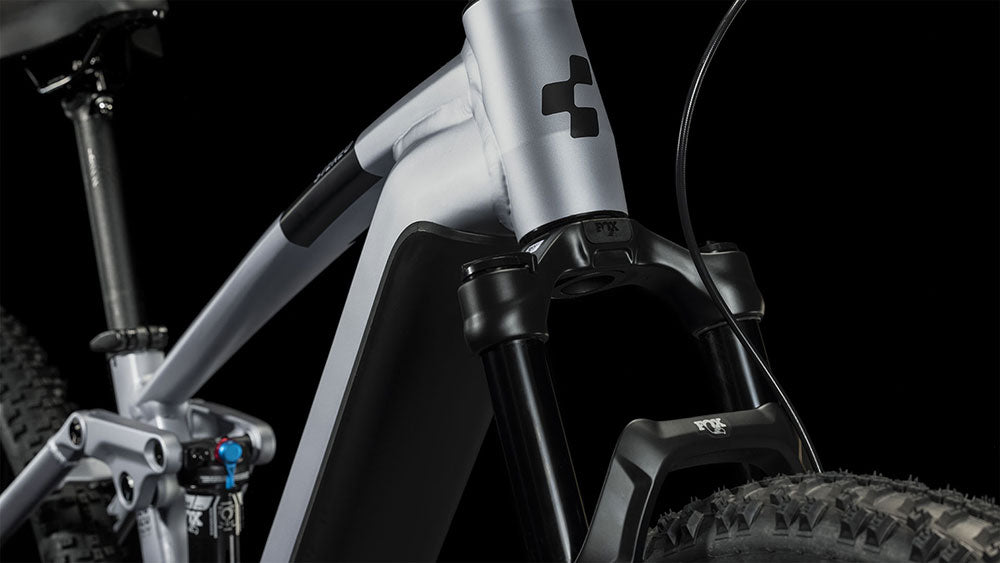 CUBE STEREO HYBRID 120 HPC RACE 750 E-MTB BIKE 2024 POLARSILVER' N 'BLACK