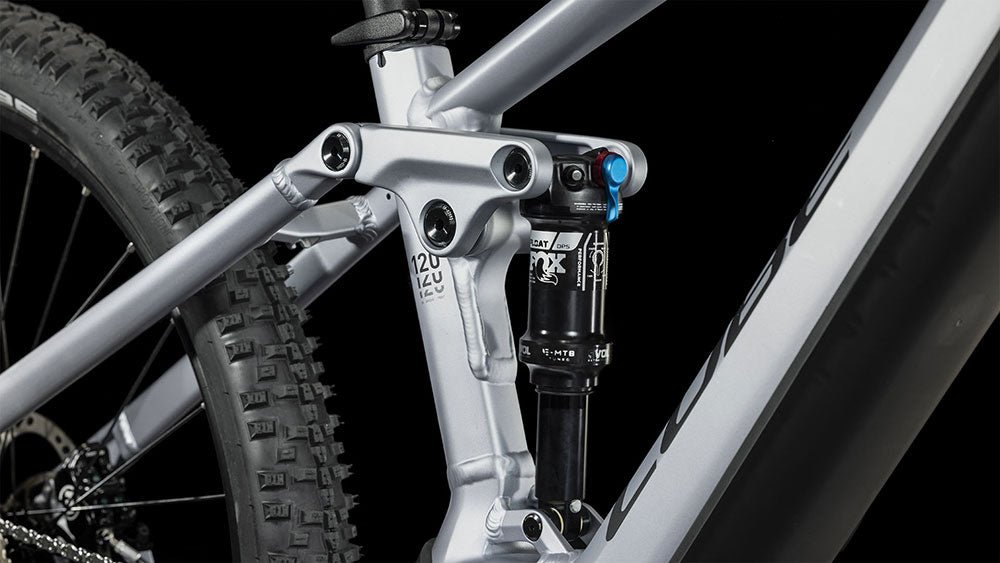 CUBE STEREO HYBRID 120 HPC RACE 750 E-MTB BIKE 2024 POLARSILVER' N 'BLACK