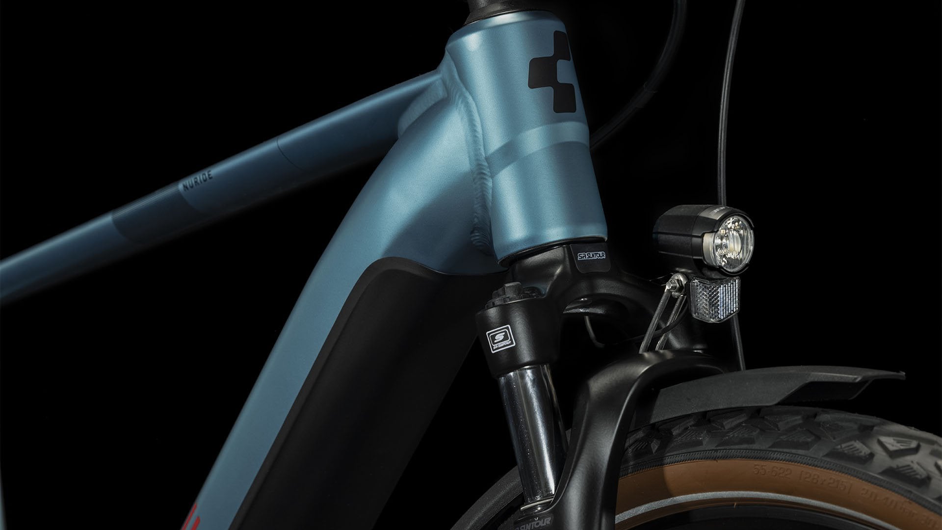 CUBE NURIDE HYBRID PERFORMANCE 625 ALLROAD E-MTB - METALBLUE 'N' RED