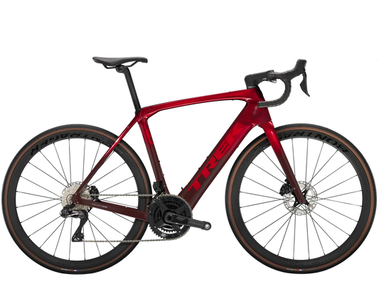TREK DOMANE+ SLR 7 ELECTRIC ROAD BIKE 2025 CARBON RED SMOKE