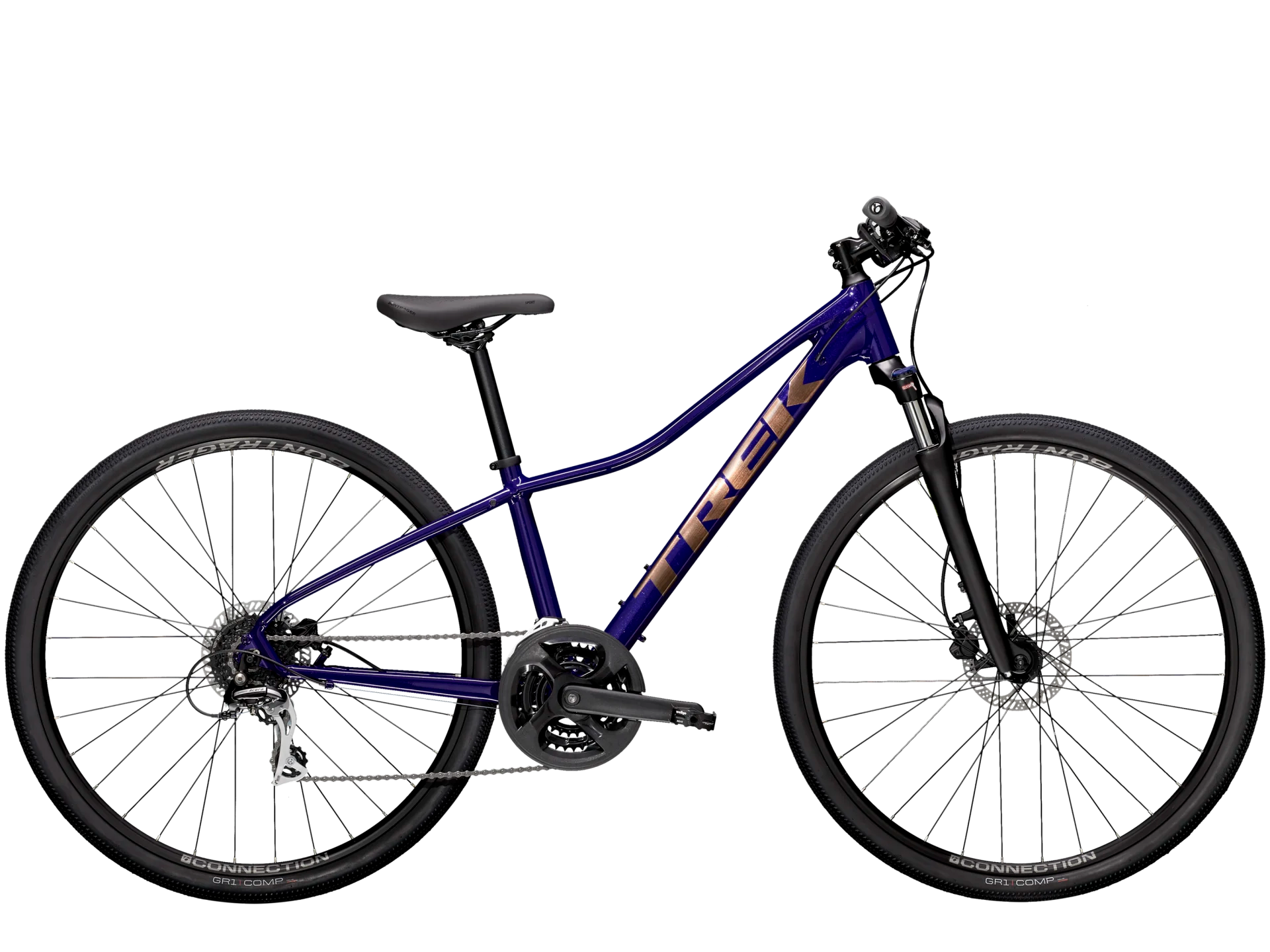 TREK DUAL SPORT 2 WSD HYBRID BIKE 2021 - PURPLE ABYSS