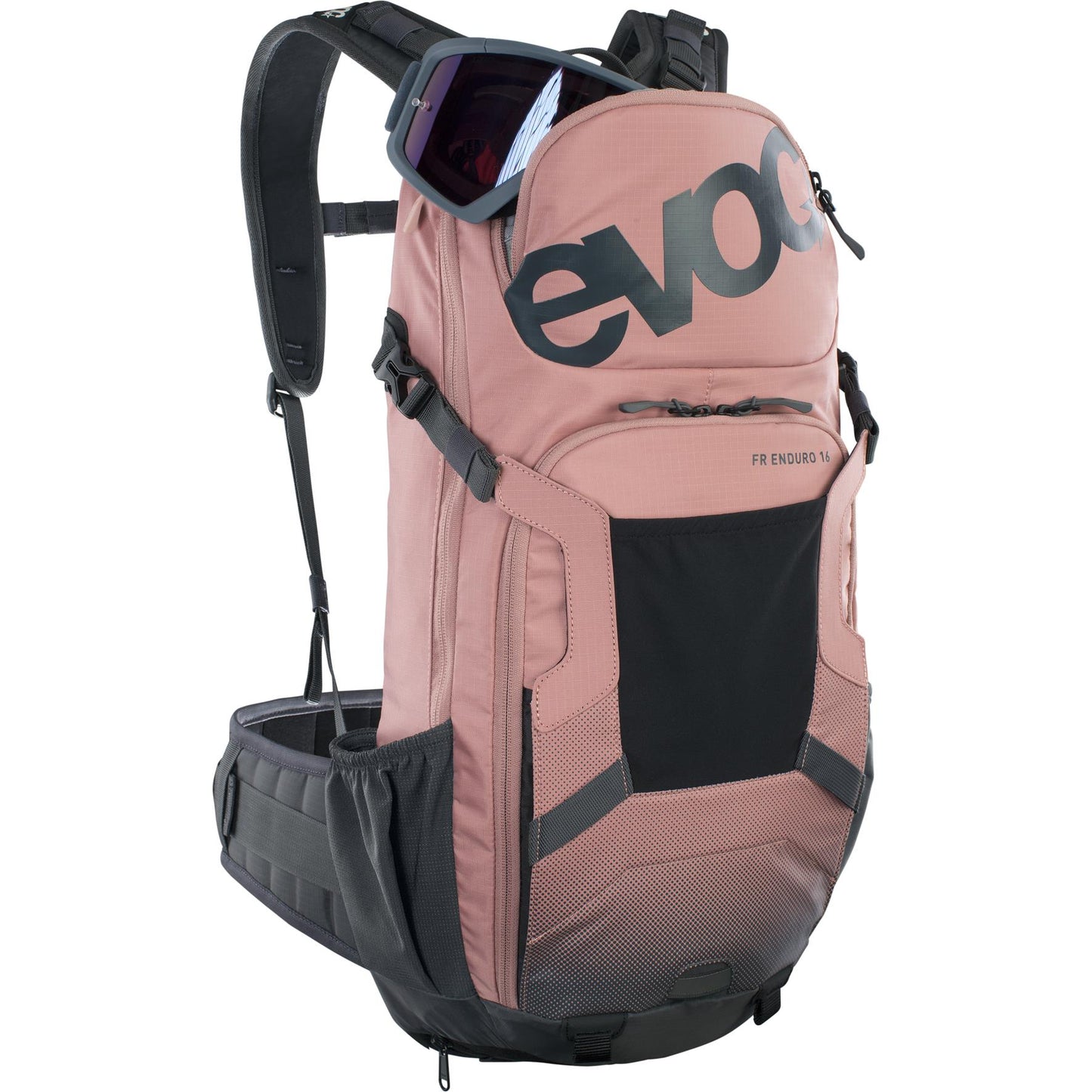 EVOC FR ENDURO PROTECTOR BACKPACK: DUSTY PINK/CARBON GREY