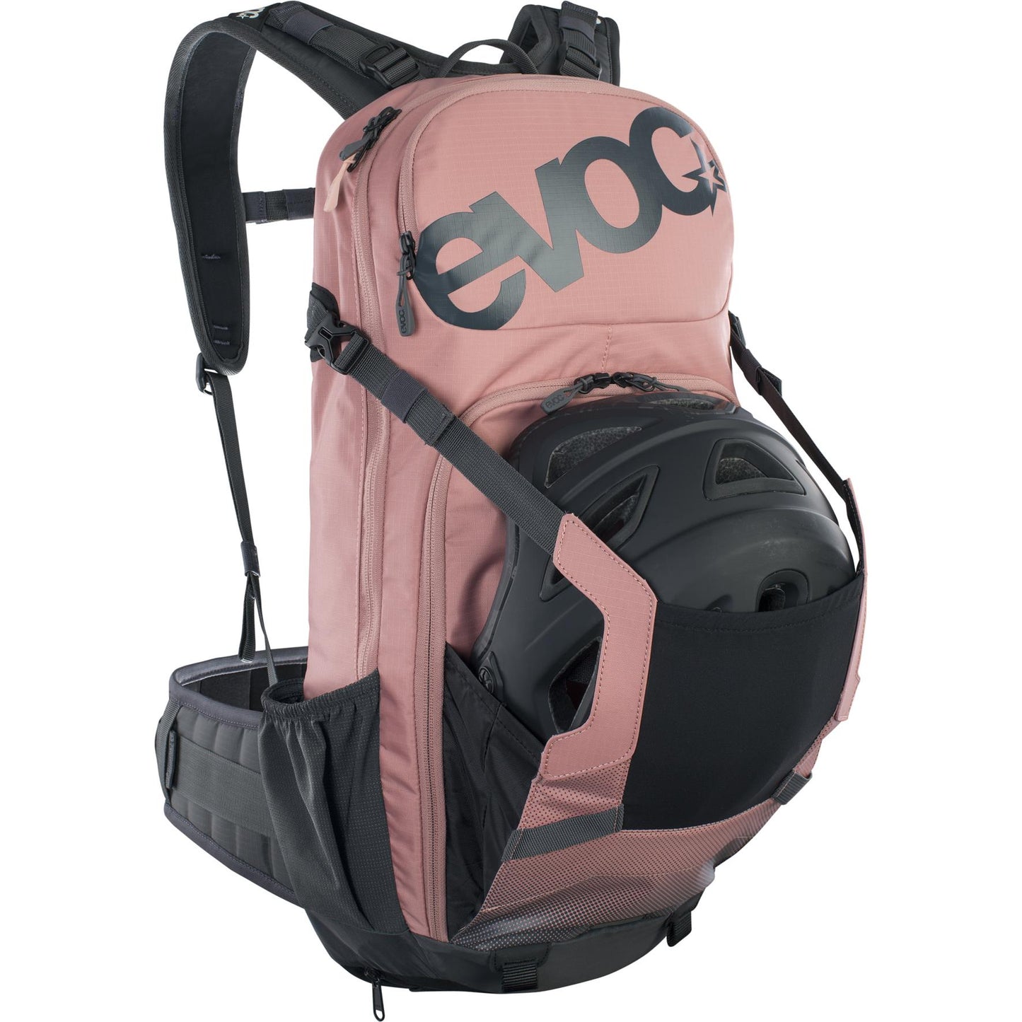EVOC FR ENDURO PROTECTOR BACKPACK: DUSTY PINK/CARBON GREY
