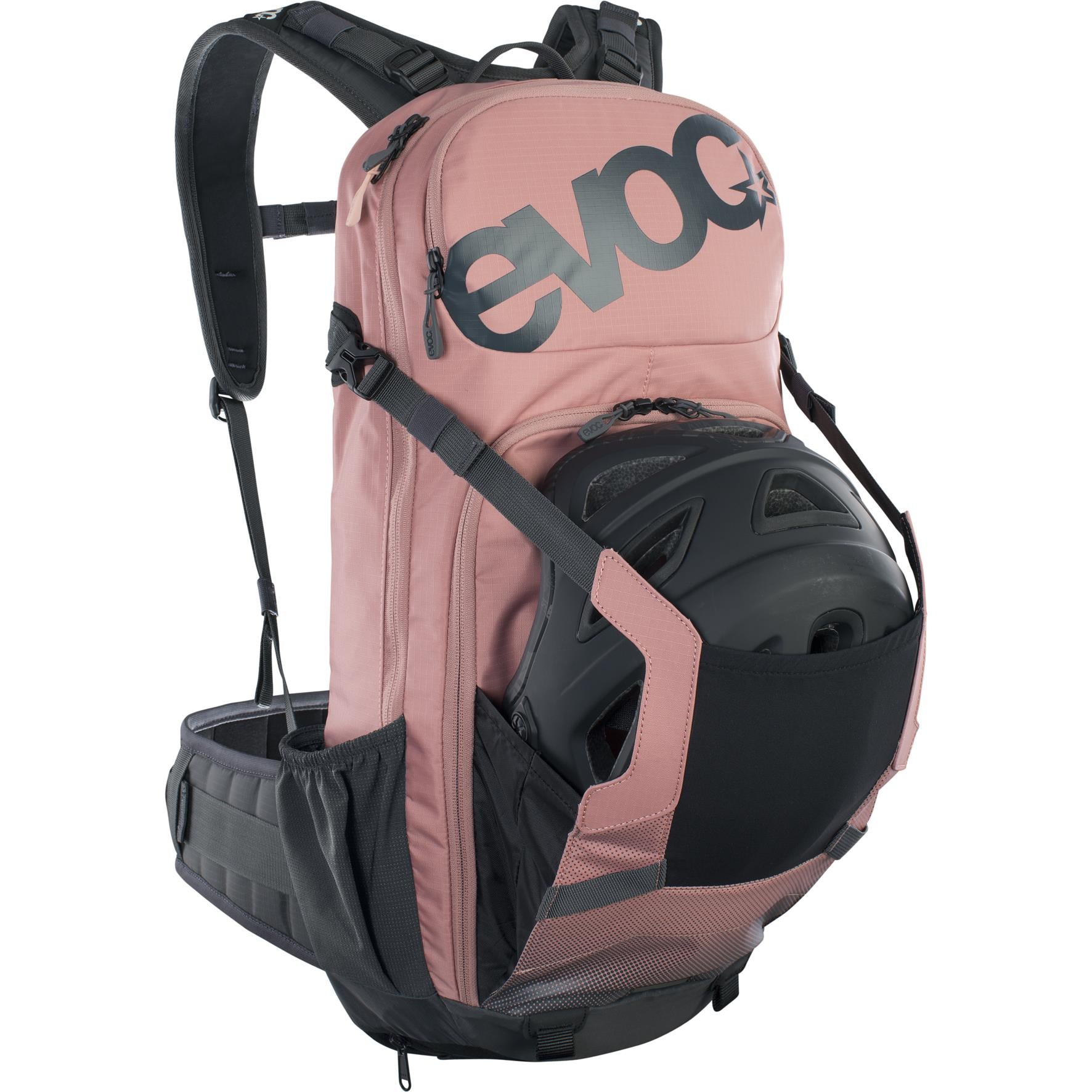 EVOC FR ENDURO PROTECTOR BACKPACK: DUSTY PINK/CARBON GREY