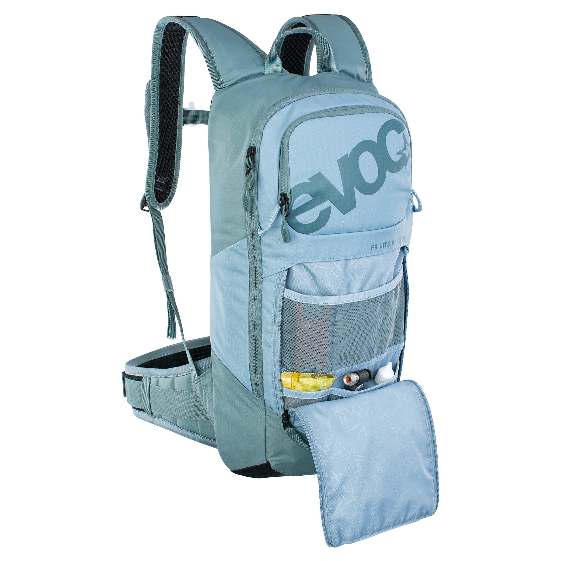 EVOC FR LITE RACE 10L PROTECTOR BACKPACK STEEL/COPEN BLUE