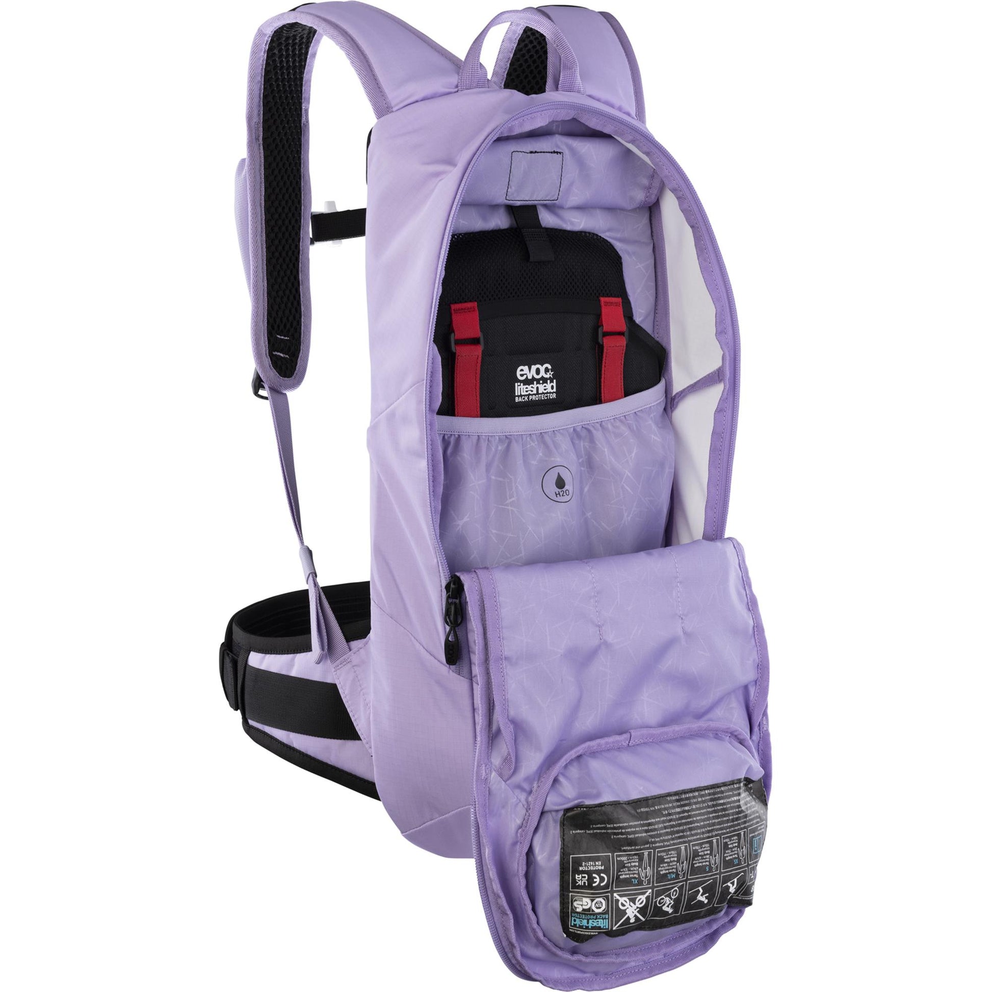 EVOC FR LITE RACE 10L PROTECTOR BACKPACK CARBON GREY/BLACK