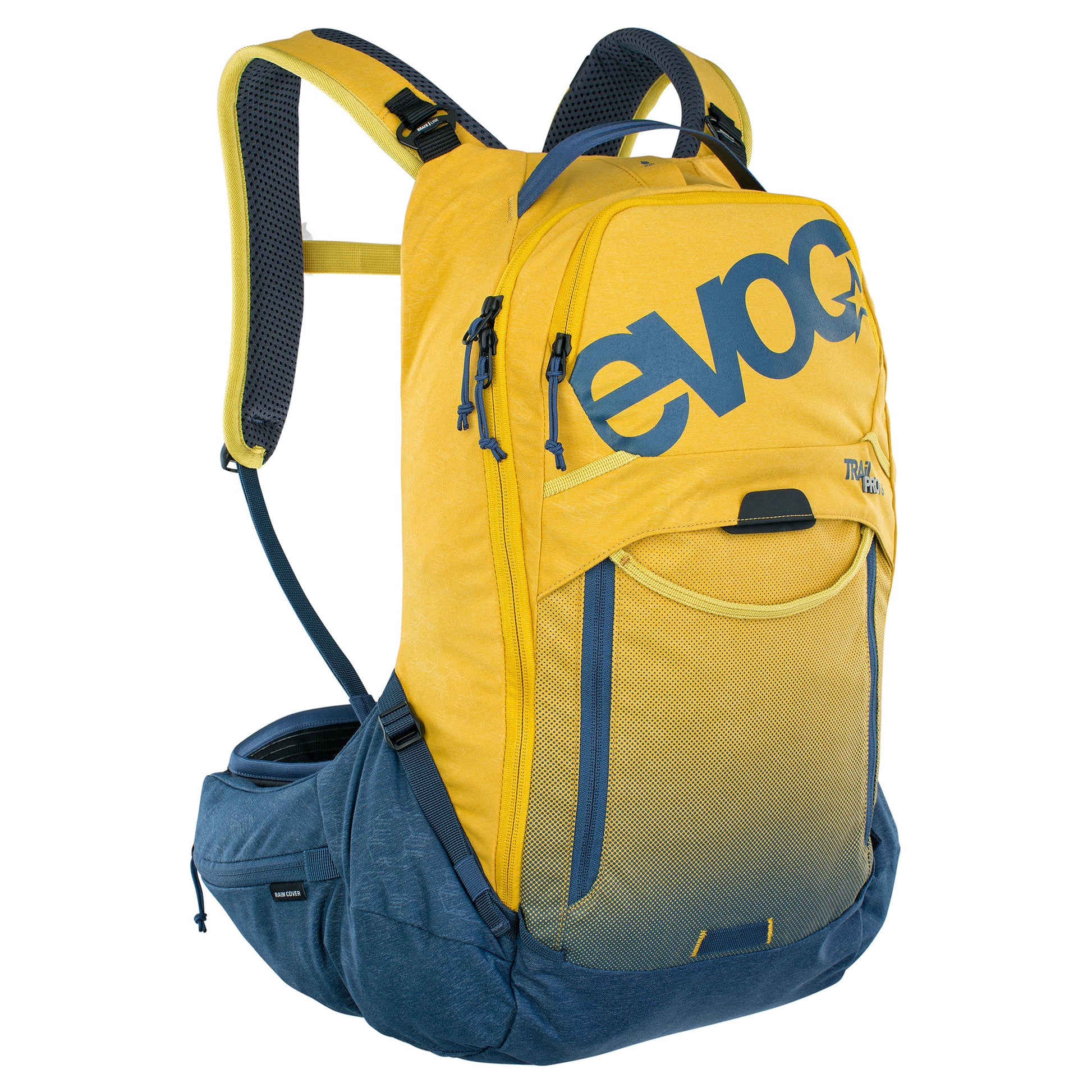 EVOC TRAIL PRO 16L PROTECTOR BACKPACK CURRY/DENIM