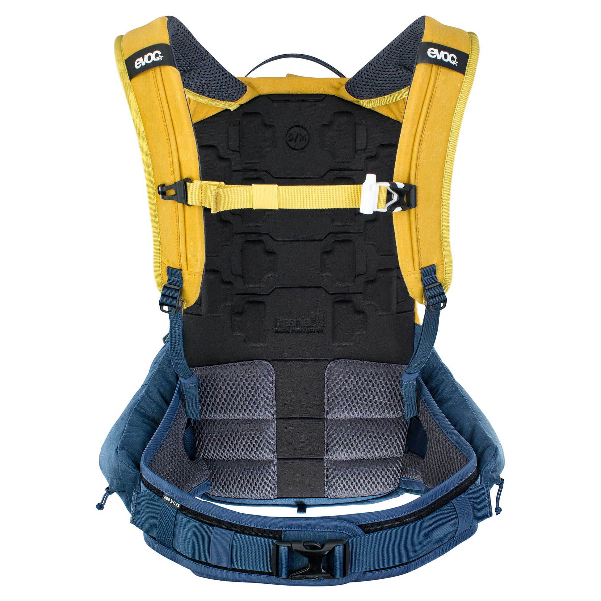 EVOC TRAIL PRO 16L PROTECTOR BACKPACK CURRY/DENIM