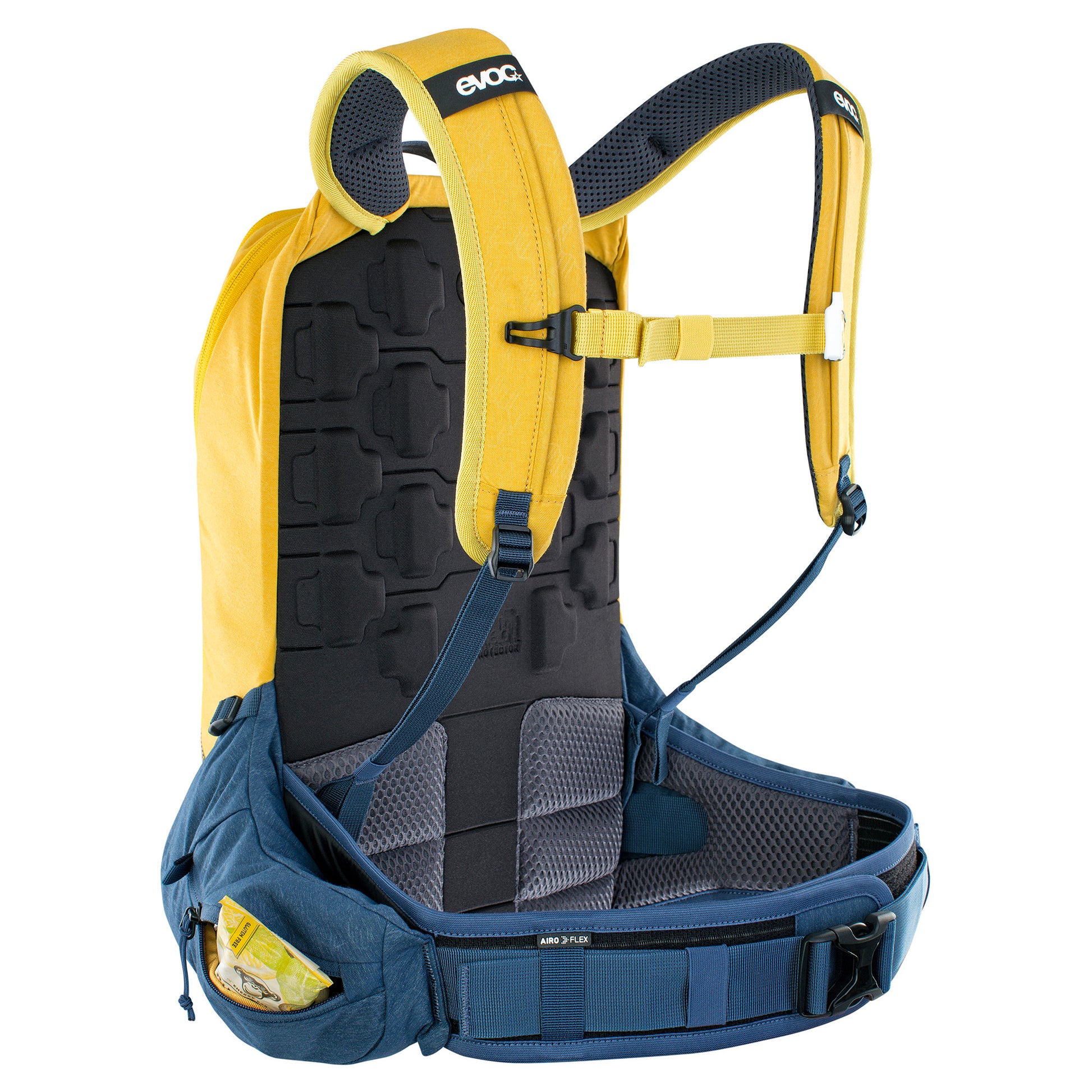 EVOC TRAIL PRO 16L PROTECTOR BACKPACK CURRY/DENIM