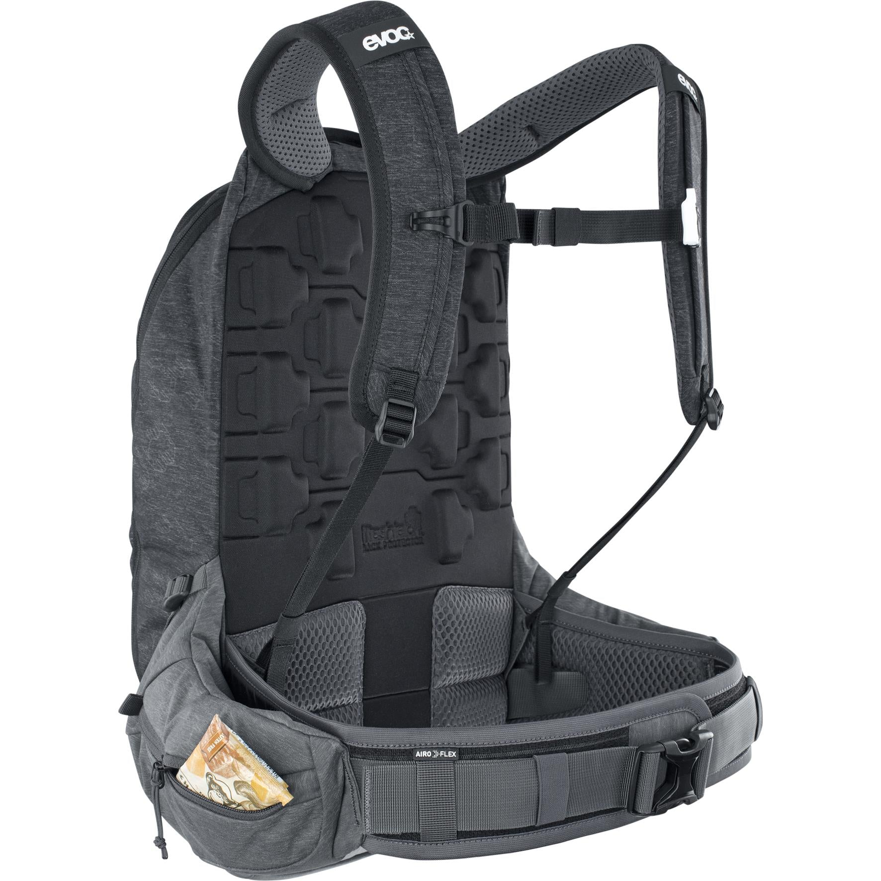 EVOC TRAIL PRO 16L PROTECTOR BACKPACK STONE/CARBON GREY