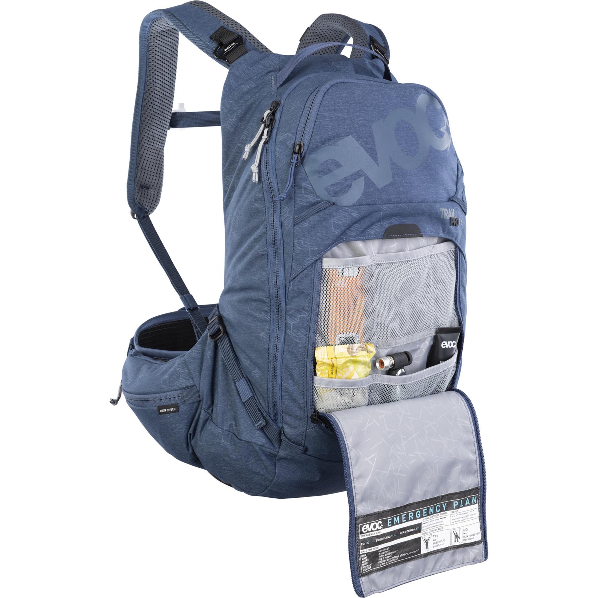 EVOC TRAIL PRO 16L PROTECTOR BACKPACK DENIM