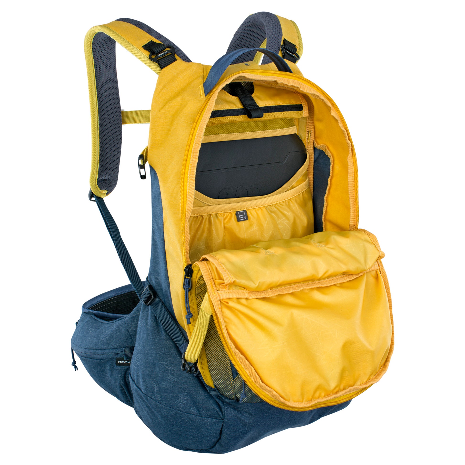 EVOC TRAIL PRO 26L PROTECTOR BACKPACK CURRY/DENIM