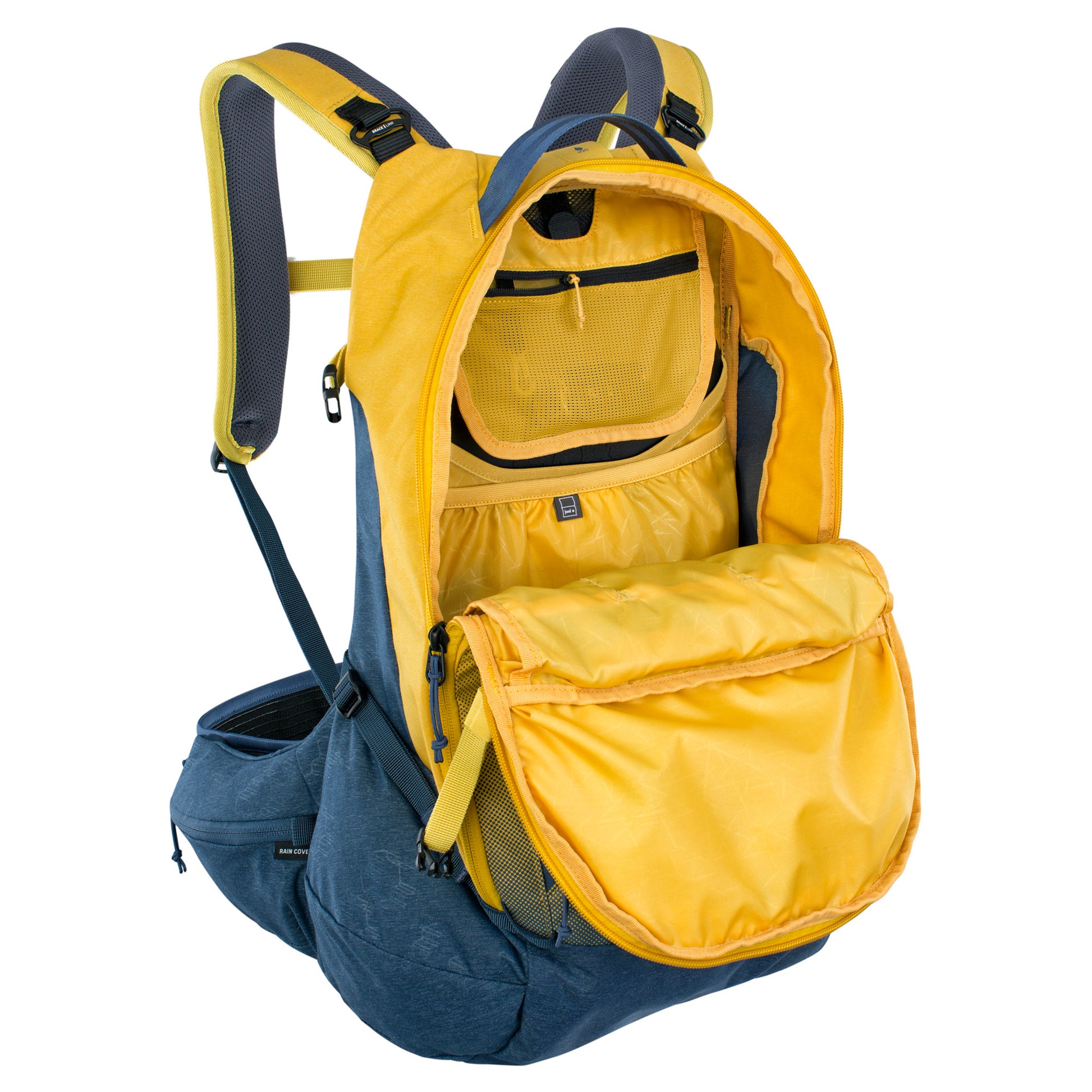 EVOC TRAIL PRO 26L PROTECTOR BACKPACK CURRY/DENIM