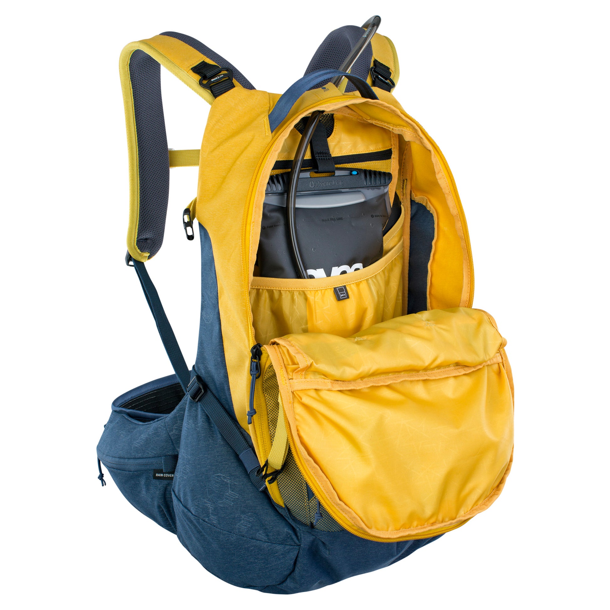 EVOC TRAIL PRO 26L PROTECTOR BACKPACK CURRY/DENIM