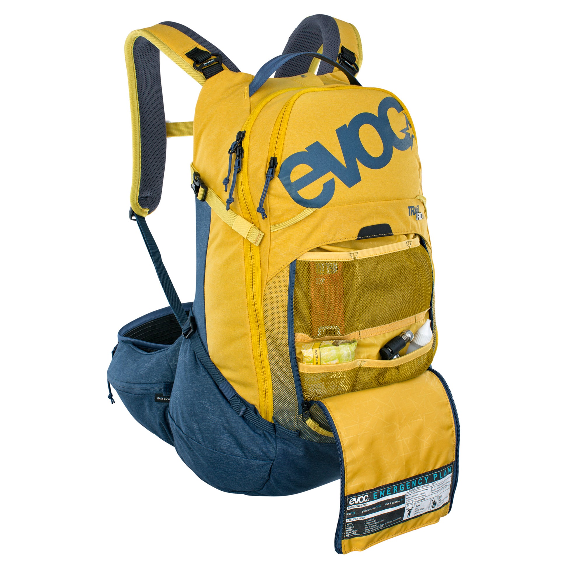 EVOC TRAIL PRO 26L PROTECTOR BACKPACK CURRY/DENIM