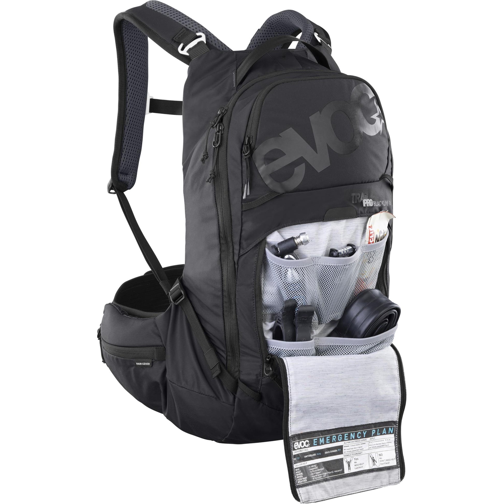 EVOC TRAIL PRO BLACKLINE PROTECTOR BACKPACK 16L