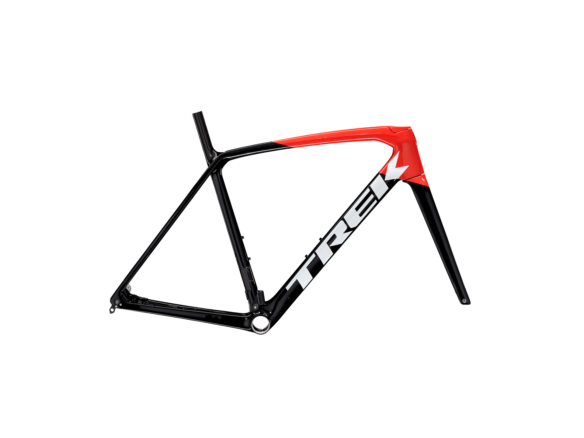 TREK EMONDA SL DISC ROAD BIKE FRAMESET 2024 TREK BLACK/RADIOACTIVE RED