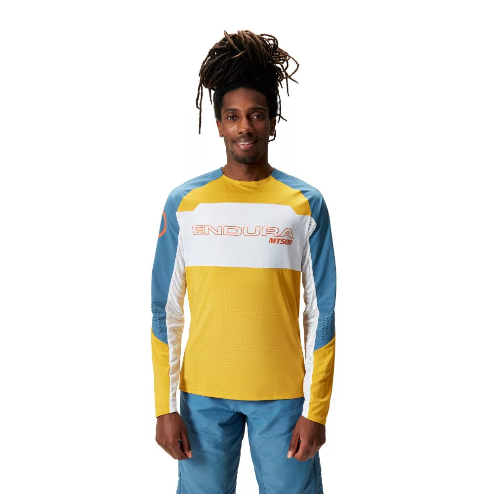 ENDURA MT500 BURNER LITE L/S JERSEY MUSTARD