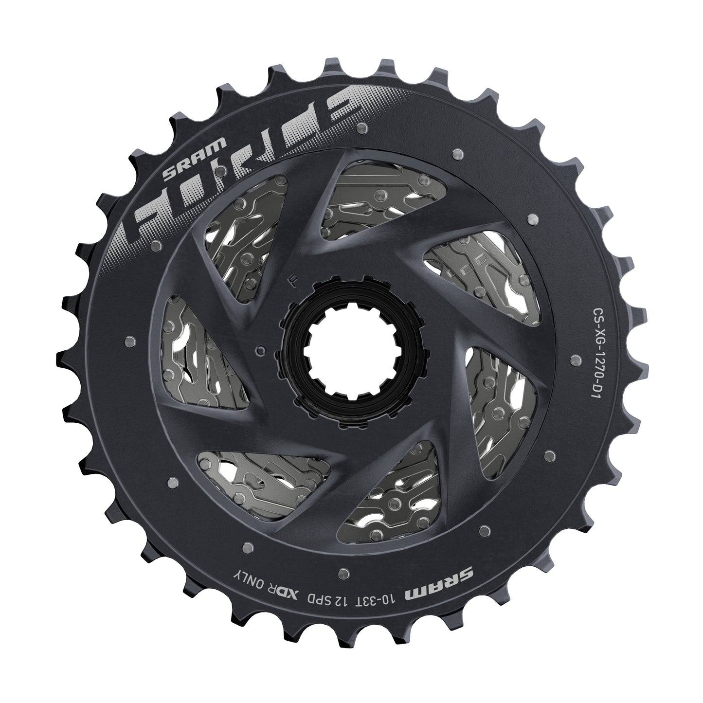SRAM FORCE XG-1270 AXS 12-SPEED CASSETTE 10-28T