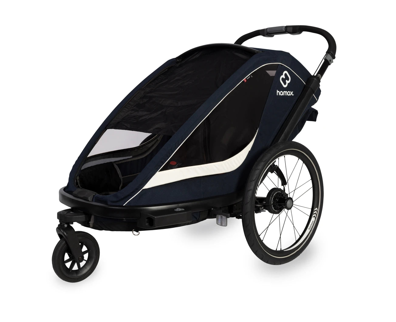 HAMAX BREEZE TWO SEATER CHILD BIKE TRAILER