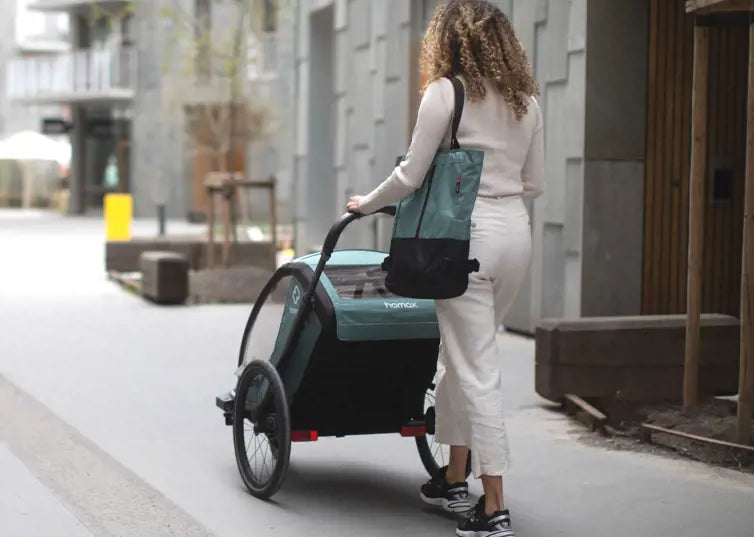 HAMAX COCOON TWO SEATER CHILD BIKE TRAILER