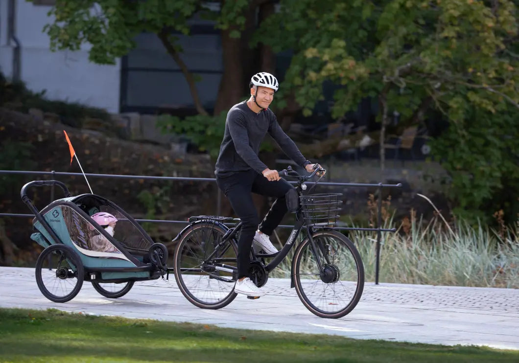 HAMAX COCOON TWO SEATER CHILD BIKE TRAILER