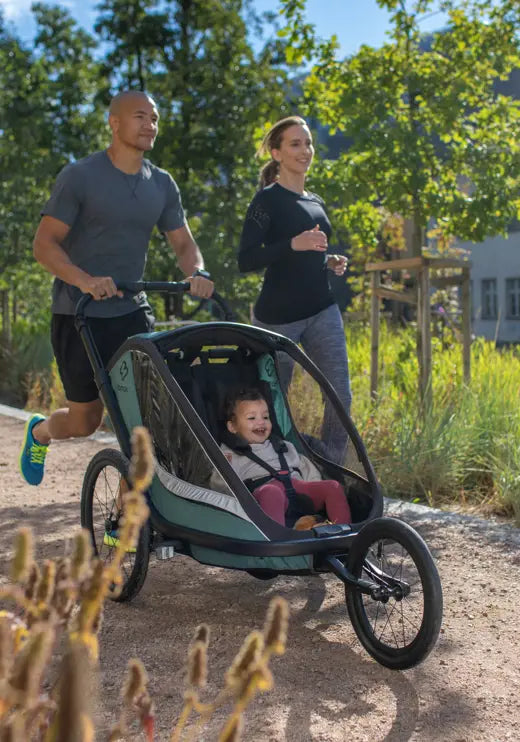 HAMAX COCOON TWO SEATER CHILD BIKE TRAILER