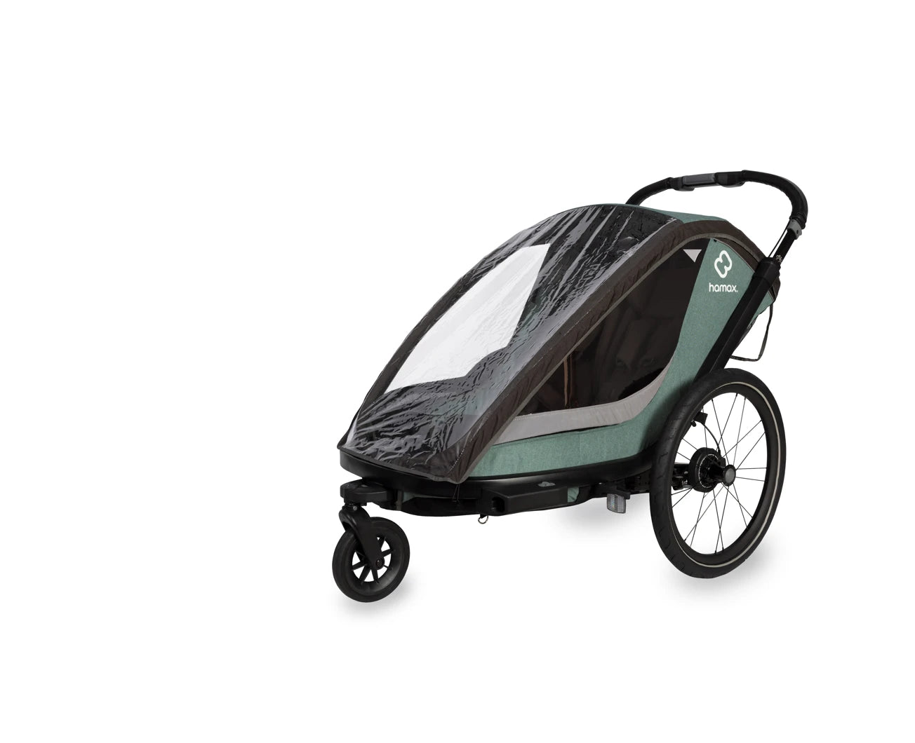 HAMAX COCOON TWO SEATER CHILD BIKE TRAILER