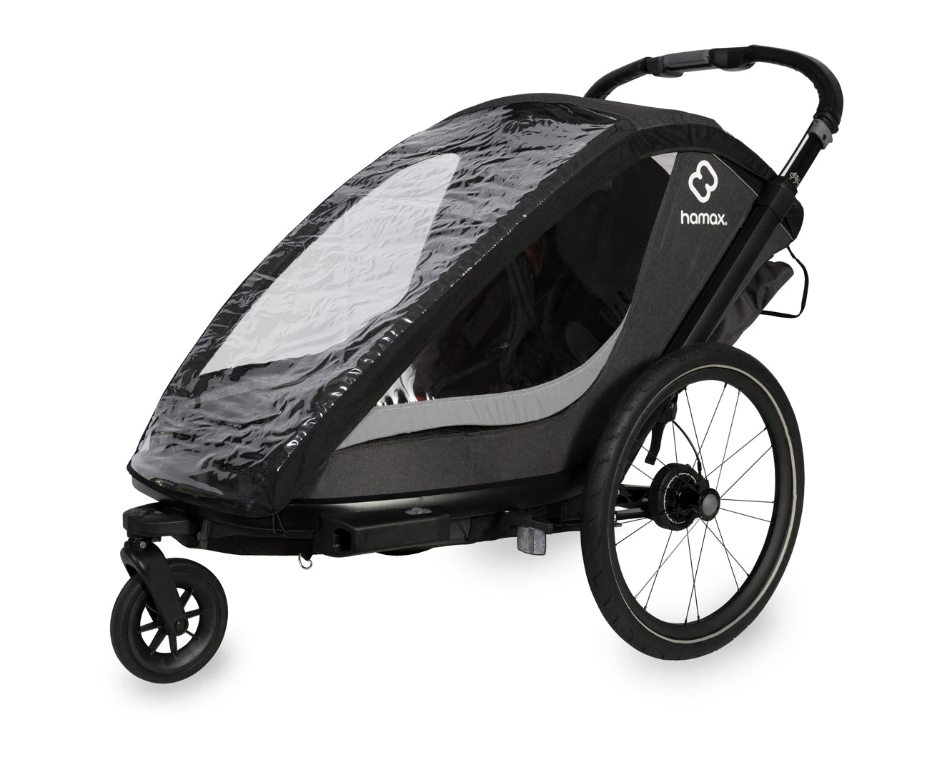 HAMAX COCOON TWO SEATER CHILD BIKE TRAILER
