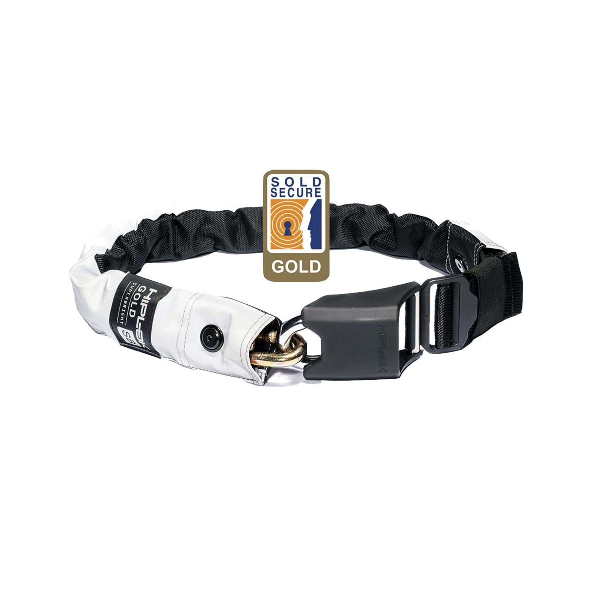 HIPLOK GOLD 85cm SUPERBRIGHT WEARABLE CHAIN LOCK