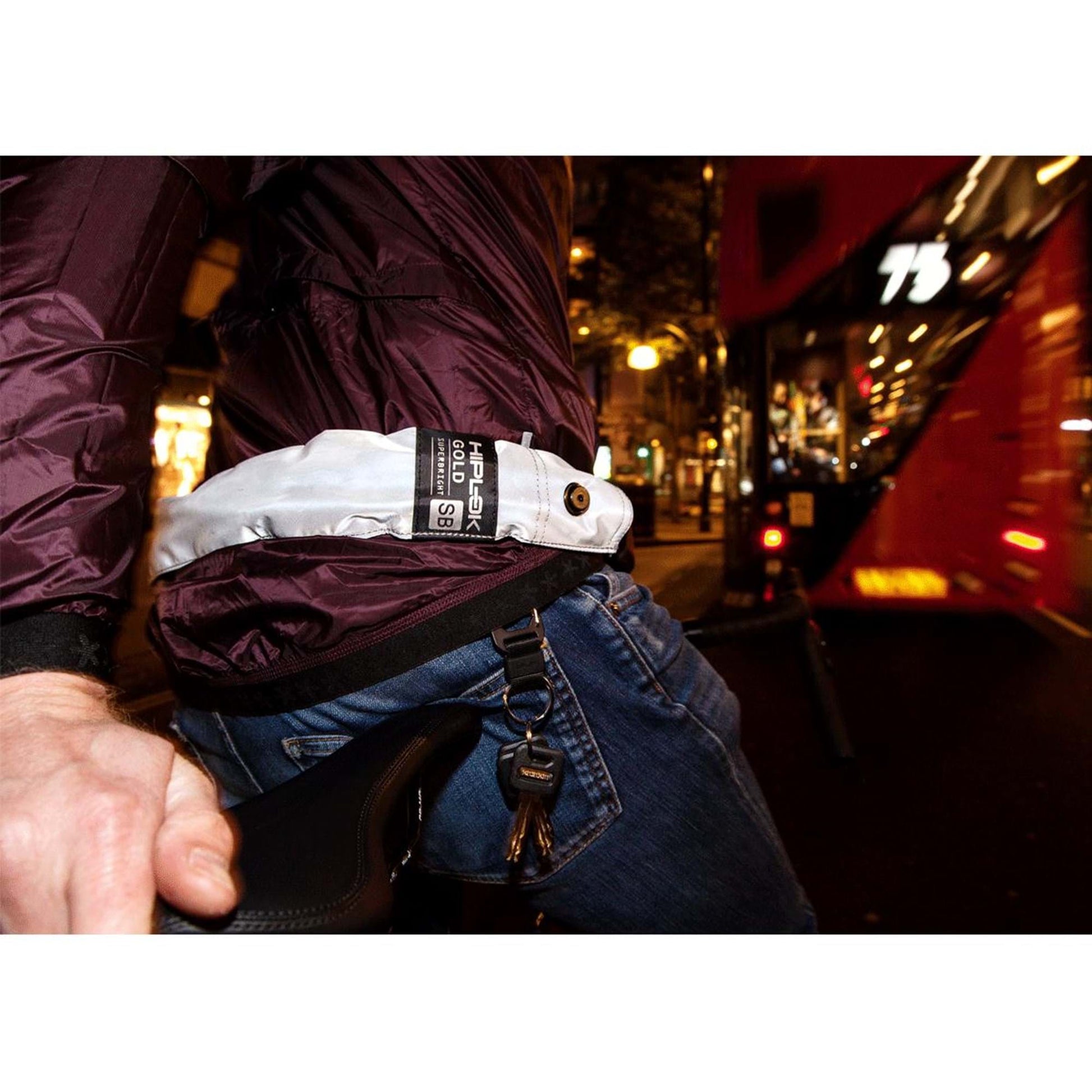 HIPLOK GOLD 85cm SUPERBRIGHT WEARABLE CHAIN LOCK