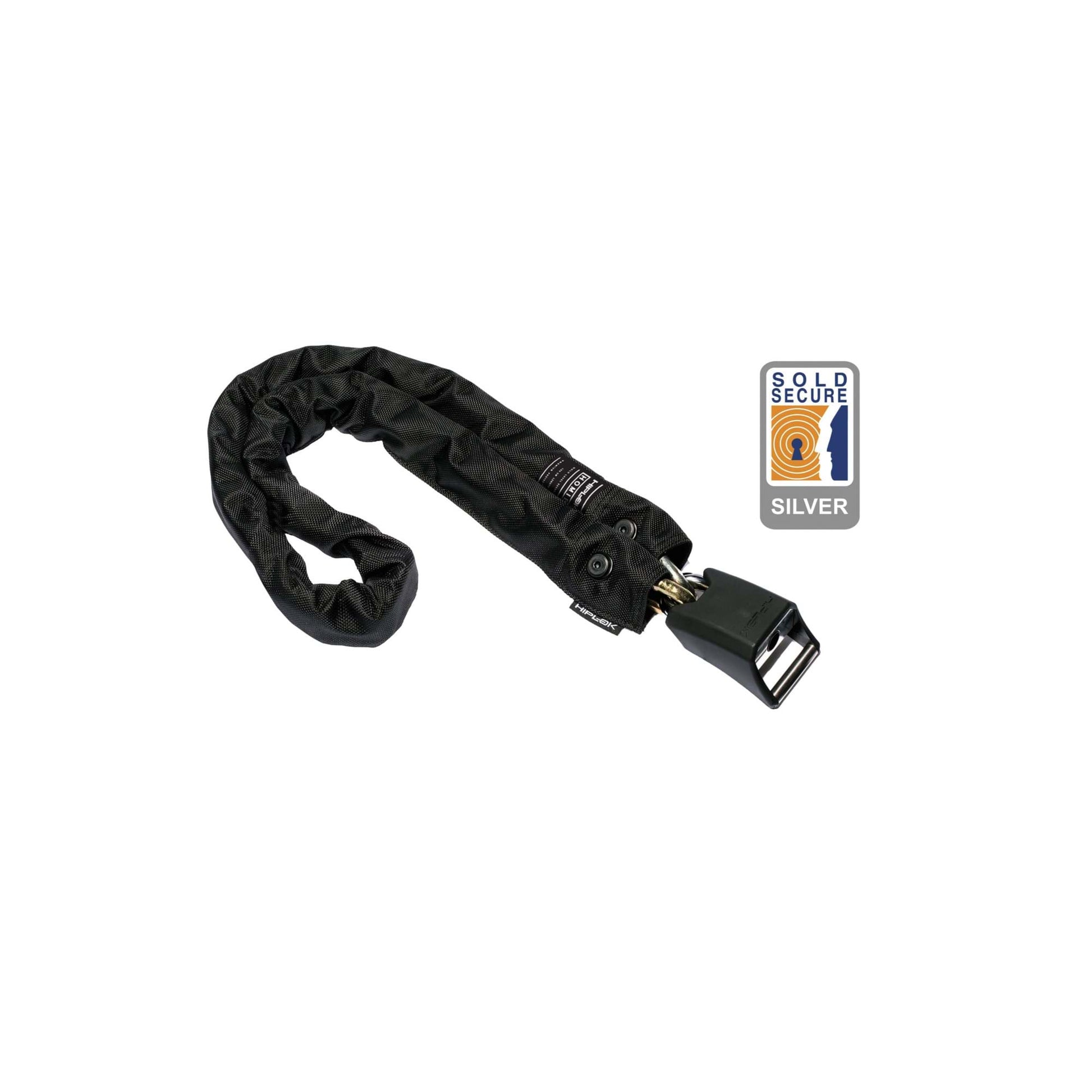 HIPLOK HOME SILVER CHAIN LOCK FOR SEVERAL BIKES 8mx120cm