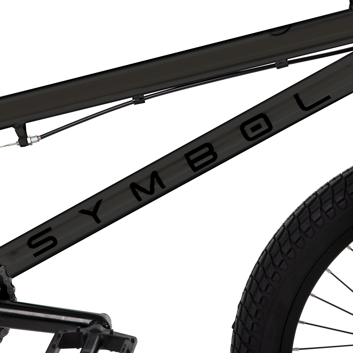 HUFFY SYMBOL FREESTYLE 20" BMX BIKE CHARCOAL SILVER